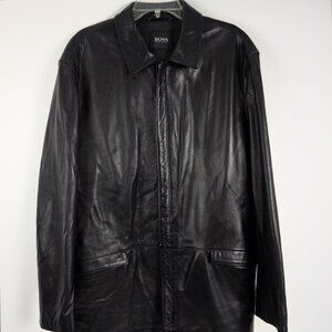 Hugo Boss 100% Lambskin MACA Leather jacket - 42R